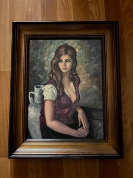 Obraz Dziewczyna z Dzbanem 52x40cm