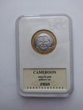 Benedykt XVI Kamerun 4500 CFA 2005 ROK