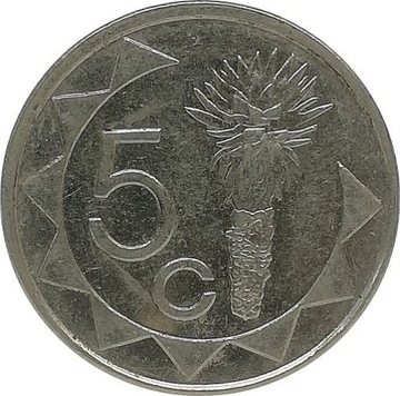 Namibia 5 cents 2002, KM#1