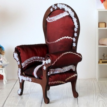 Krzesło do domku dla lalek dekoracyjne ręcznie rob