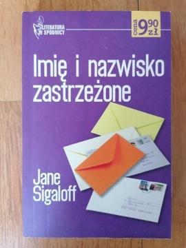 Imię i nazwisko zastrzeżone - Jane Sigaloff 