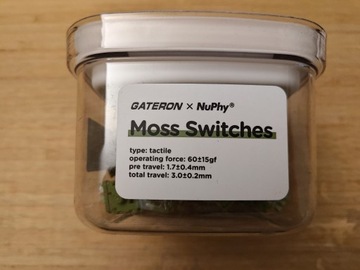 Nuphy Moss Gateron low profile switche przełączniki tactile