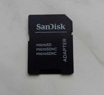 Adaptery SanDisk MicroSD na  SD - 1 sztuka