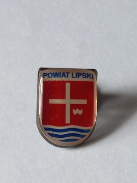 Herb powiat Lipski przypinka pin odznaka wpinka