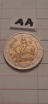 2 Euro Grecja 2002 Europa porwana przez Zeusa 