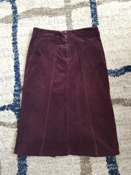 New Look sztruksowa bakłażanowa spódnica rozmiar S