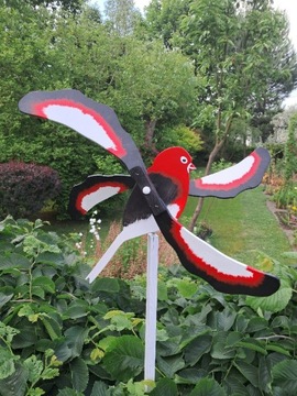 Wiatra Ozdoba ogrodowa Ptak kręcący skrzydłami