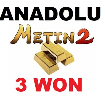 Metin2 Anadolu - 3W 3 WONY 300KK YANG 24/7
