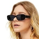 okulary przeciwsłoneczne damskie prostokątne kocie