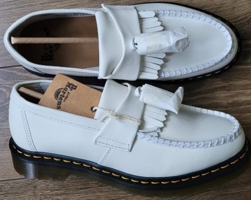 buty Dr. Martens Adrian Ys 42 UK8 białe skórzane