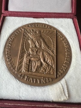 Stary medal Katyń brąz