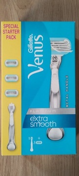 Gillette Venus extra smooth, maszynka+3 wkłady