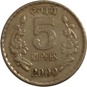 Indie 5 rupii z 2009 roku - OBEJRZYJ MOJĄ OFERTĘ