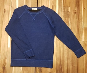 H&M  Sweter Bluza chłopięca granatowa r. 122 /128