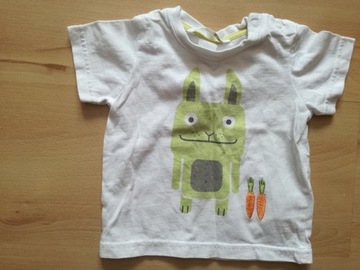 H&M T-shirt, 3-6m, roz.68, BDB, 50