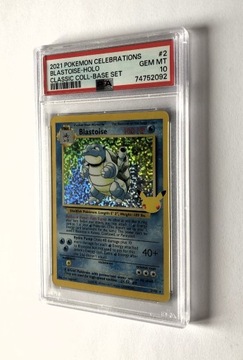 PSA10 Pokemon Blastoise Holo 2 Base Set Celebratio