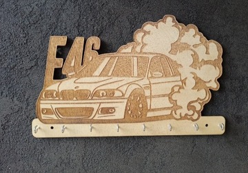 E46 wieszak na klucze 20cm + brelok