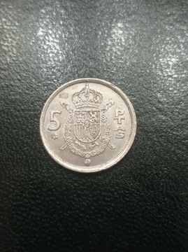 Hiszpania - 5 peset 1975r.