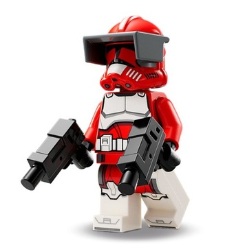 #NOWY# LEGO CLONE TROOPER COMMANDER FOX SW1325 z 75354