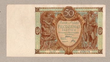 50 złotych 1929 SER. EF.