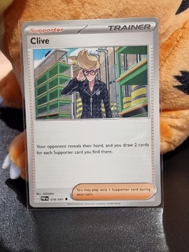 Clive (PAF 078) Paldean Fates Karta Pokemon 