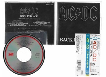 AC/DC - Back in Black JAPAN OBI  20P2-2433