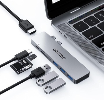 Adapter do MacBooka, hub USB C z Thunderbolt 3