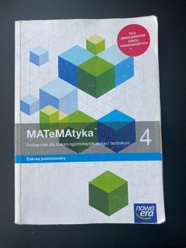 Książka- Matematyka 4 zakres podstawowy, nowa era