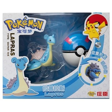 LAPRAS POKEMON FIGURKA + POKEBALL PREZENT