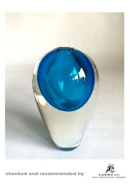 Wazonik, wazon z niebieskiego szkła, oko proroka