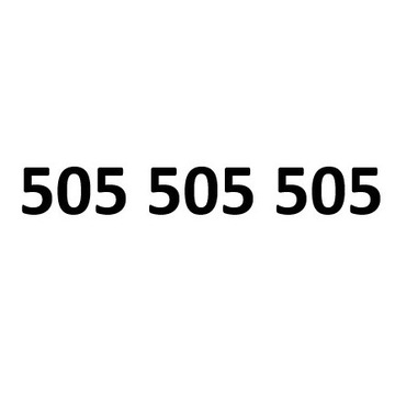 505 505 505 sprzedam ZŁOTY NUMER 