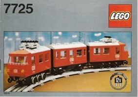 LEGO Train 9V  7725 z 1981r Pociąg Passenger Train