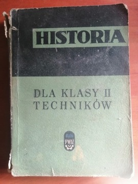 Historia dla klasy II techników - podręcznik 1966r