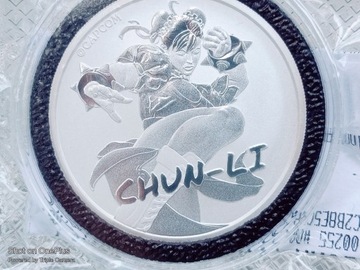 Srebrna moneta  Street Fighter Chun Li 2022 1oz 