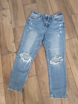 Spodnie jeansowe z dziurami rozmiar 38 SINSAY