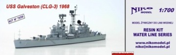 NIKO MODEL 7059 USS Galveston (CLG-3) 1968 1:700