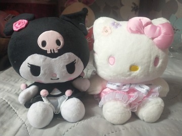 Zestaw Kuromi i Hello Kitty Sanrio maskotki nowe