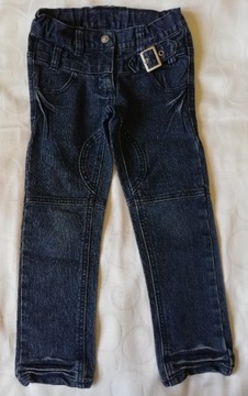 spodnie dżinsowe dziewczęce dżinsy 104 cm 3-4 lata