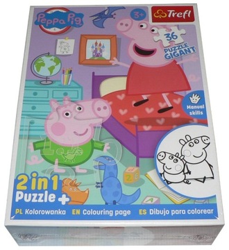 Gigant Puzzle świnka peppa