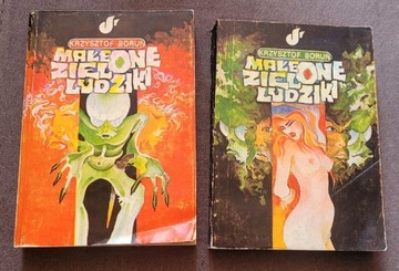 2 książki ( tom 1,2) "Małe zielone ludziki"K.Boruń
