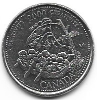Canada 25 c.2000 okol.      