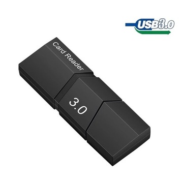 Czytnik kart Micro SD, USB 3.0, Czarny