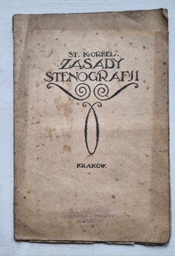 Zasady stenografji St. Korbel ok 1939r