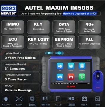 NOWY model 2023 Autel im508s 2lata immo XP400 PRO