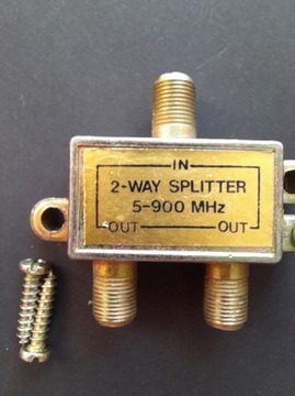 Spliter IN-OUT/OUT 2 WAY 2-900 MHZ