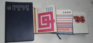4x kalendarze=3 Dom Ksiazki 1984,85,86-Robotnik 75