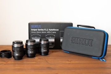 Sirui Sniper 23mm, 33mm, 56mm F1.2 - Fujifilm X