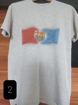T-shirty męskie FC Barcelona rozm L. Różne wzory 