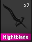 Nightblade Godly Murder Mystery 2 MM2 Roblox