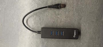 SHIRU Hub 3x USB3.0 + Gigabit Ethernet